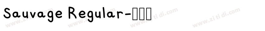 Sauvage Regular字体转换